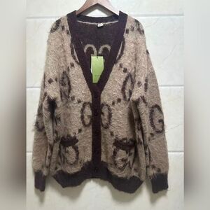 Gucci Reversible GG Mohair Cardigan